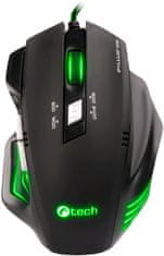 C-Tech Akantha/Obročna/optična/desnoročna/2 400 DPI/Wireless USB/črna