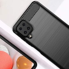 MG Carbon Case Flexible silikonski ovitek za Samsung Galaxy A12 / M12, črna