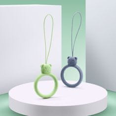 MG Bear Ring obesek za mobilni telefon, zelena