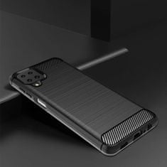 MG Carbon Case Flexible silikonski ovitek za Samsung Galaxy A12 / M12, črna