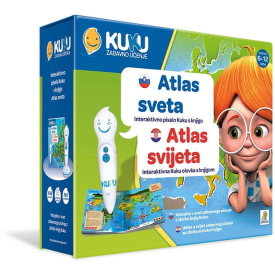 Singa Kuku Zabavno Učenje interaktivno pisalo s knjigo - Atlas Sveta