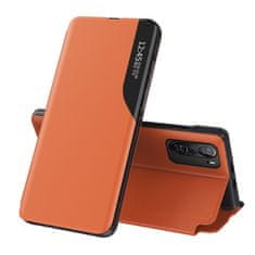 slomart Eko usnje view case elegantno ohišje s prevleko in funkcijo stojala xiaomi redmi k40 pro+ / k40 pro / k40 / poco f3 orange