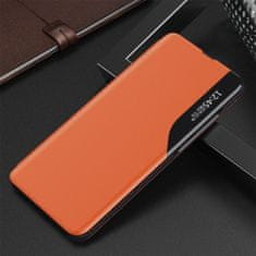 slomart Eko usnje view case elegantno ohišje s prevleko in funkcijo stojala xiaomi redmi k40 pro+ / k40 pro / k40 / poco f3 orange