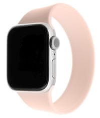 FIXED elastičen silikonski pašček Silicone Strap za Apple Watch 38/40mm, velikost L FIXESST-436-L-PI, roza