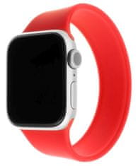 FIXED pašček Silicone Strap za Apple Watch 38/40mm, velikost S, elastični, silikonski, rdeč (FIXESST-436-S-RD)