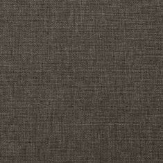 Vidaxl Podnožje, rjave barve, 78x56x32 cm, oblazinjeno s tkanino