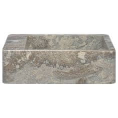 Vidaxl Umivalnik siv 40x40x12 cm marmor