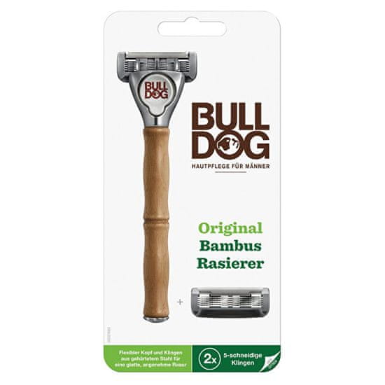 Bulldog Original Bamboo brivnik + 2 rezervni glavi