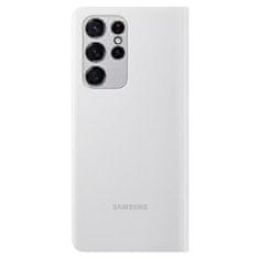 Samsung ovitek za Galaxy S21 Ultra, LED, preklopni, siv