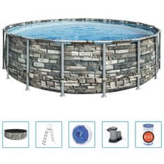 Greatstore Bestway Power Steel Pool, 549x132 cm