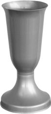 Pokopališka vaza Tereza srebrni biser - težko dno