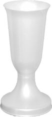 Pokopališka vaza Therese white pearl - težko dno