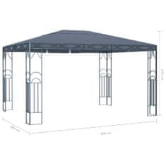 Vidaxl Paviljon 400x300 cm antraciten