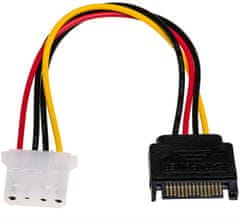 Akyga AK-CA-11 adapter s kablom SATA (m) / Molex (ž), 15 cm