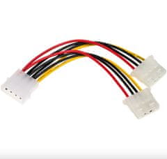 Akyga AK-CA-15 adapter s kablom Molex 2 x m, 1 x ž, 15 cm