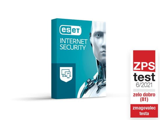 ESET Internet Security Pack 3 BOX spletna zaščita, 1 leto