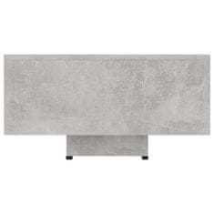 Vidaxl Klubska mizica betonsko siva 85x55x31 cm iverna plošča