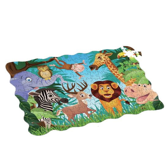 Zaparevrov Jungle Animals Puzzle 208 kosov, 90x64 cm