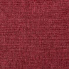 Vidaxl Podnožje, vinsko rdeče barve, 78x56x32 cm, oblazinjeno s tkanino