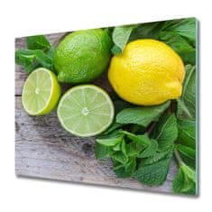 tulup.si Steklena podloga za rezanje Lime in limone 2x30x52 cm