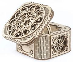 UGEARS 3D lesena mehanska sestavljanka škatla za nakit