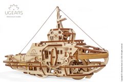 UGEARS 3D lesena mehanska sestavljanka vlačilec