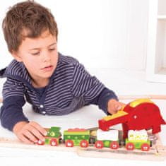 Bigjigs Rail Bigjigs Železniški dinozavrski žerjav