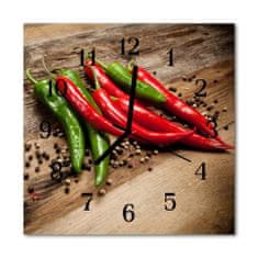 tulup.si Steklena kvadratna ura Chilli 30x30 cm Črne kazalke