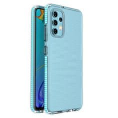 slomart spring case prozoren tpu gel zaščitni ovitek s pisanim okvirjem za samsung galaxy a32 4g svetlo moder