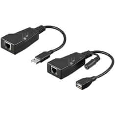 Goobay CAT 5/5a/6 / USB 2.0 konverter, do 100 m