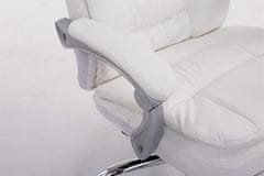 BHM Germany Pisarniški stol Troy, umetno usnje, bela barva