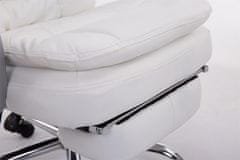 BHM Germany Pisarniški stol Troy, umetno usnje, bela barva