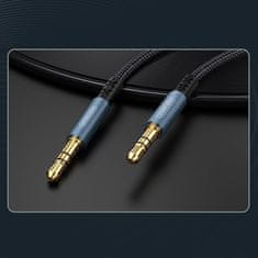 Joyroom Car Stereo audio kabel 3.5 mm jack 1m, temno modra