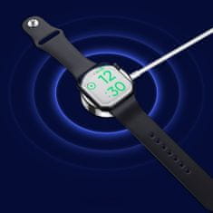 Joyroom Ben Series brezžični polnilna za Apple Watch + kabel USB / Lightning 1.5m, bela