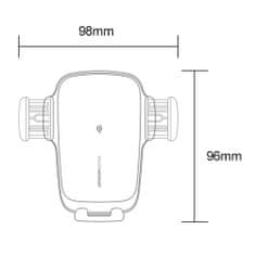 Joyroom Auto Match Arm avtomobilsko držalo, Qi polnilna 15W, črna