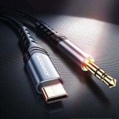 Joyroom Hi-Fi Audio kabel 3.5 mm jack - USB-C 2m, črna