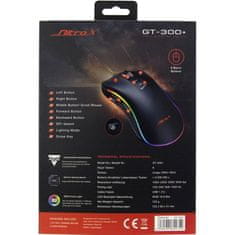 Inter-tech Nitrox GT-300+ gaming miška, RGB, USB