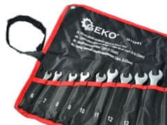 GEKO Set 12 ključev 6-22mm pod kotom 15 ° v priročni torbici