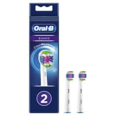 Oral-B 3D White glava ščetke s tehnologijo CleanMaximiser, pakiranje z 2 kosoma