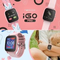 Forever IGO PRO JW-200 pametna športna ura, roza