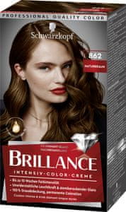  Schwarzkopf Brillance barva za lase, 862 naravno rjava 