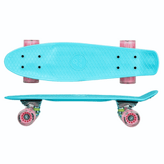 Enero Pennyboard deska 56 cm z LED kolesi, AZURE QUEEN S-129