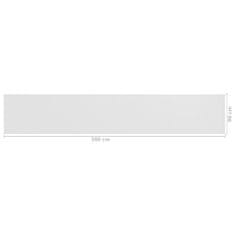 Vidaxl Balkonsko platno belo 90x500 cm HDPE