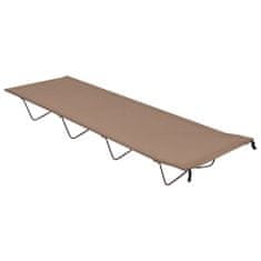 Vidaxl Kamp postelja 180x60x19 cm oksford blago in jeklo taupe