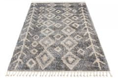 Chemex Preproga Versay Fringes Z Resicami Boho Shaggy Moderna Moda Q266A Ejf Kremna Siva 80x200 cm