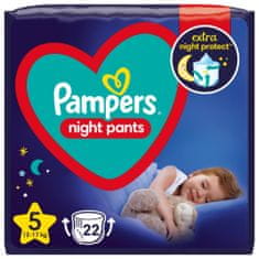 Pampers Night Pants hlačne plenice, velikost 5, 22 plenic, 12–17 kg