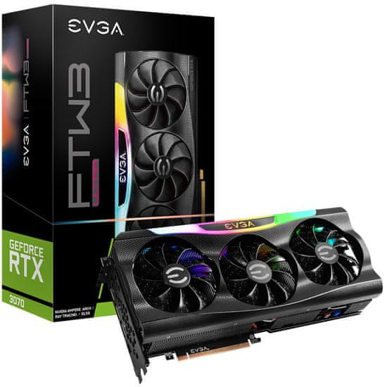 EVGA GeForce RTX 3070 FTW3 ULTRA GAMING grafična kartica, 8 GB GDDR6, LHR (08G-P5-3767-KL)