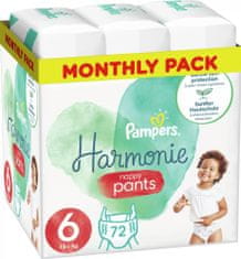 Pampers Pants Harmonie hlačne plenice, Velikost 6, 15 kg+, 72 kosov 