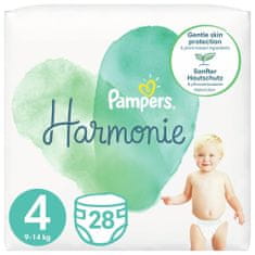 Pampers Harmonie plenice, velikost 4, 9–14 kg, 28 kosov