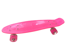 Pennyboard s svetlečimi kolesi, 56 cm, PINK S-151